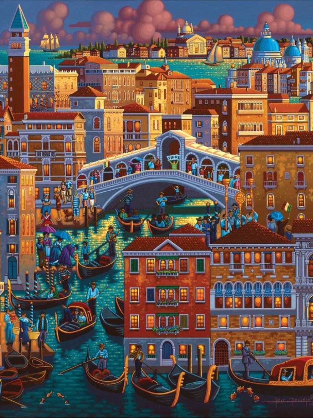Dowdle 1000 Piece Puzzle - Venice - Complete
